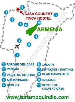 bbicacion Casa Country Finca Hostel