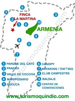 bbicacion Finca La Martina