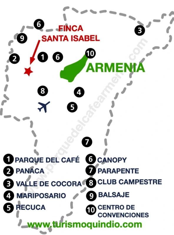 bbicacion Finca Santa Isabel – Pueblo Tapao
